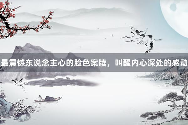 最震憾东说念主心的脸色案牍，叫醒内心深处的感动